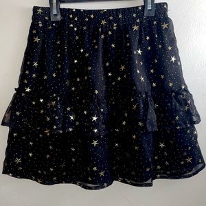Gold Star Tiered Skirt
